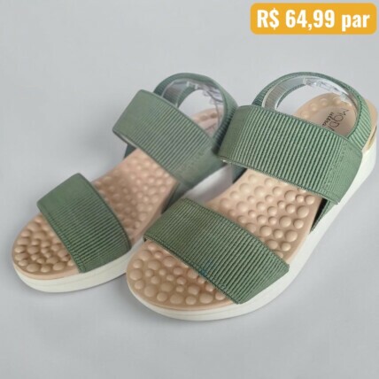 Sandália Feminina Modare Verde - Caixa com 12 pares - Atacado 1