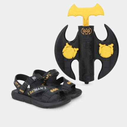 Sandália Batmam lançador Preto Amarelo Caixa C/8 1