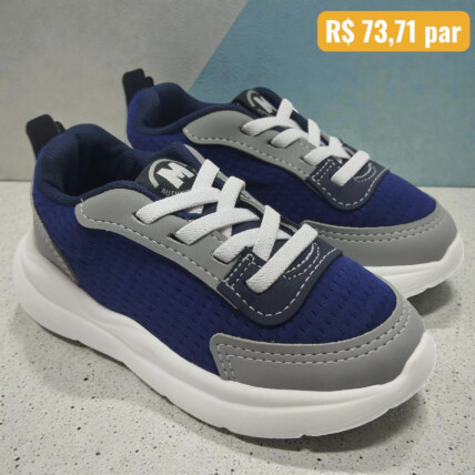  Tênis Infantil Molekinho Marinho - Caixa com 8 pares - Atacado 1