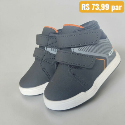 Tênis Masculino Infantil Klin Preto - Caixa com 6 pares - Atacado 1