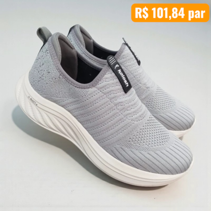 Tênis Masculino Kolosh Cinza - Caixa com 6 pares - Atacado 1