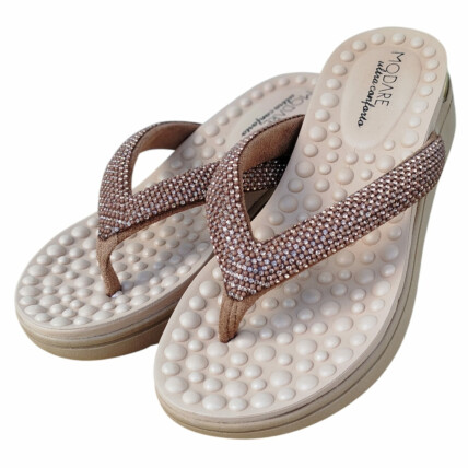 Tamanco Modare Caixa C/12 (34-39) Cor-98322 Bege/Camel 1