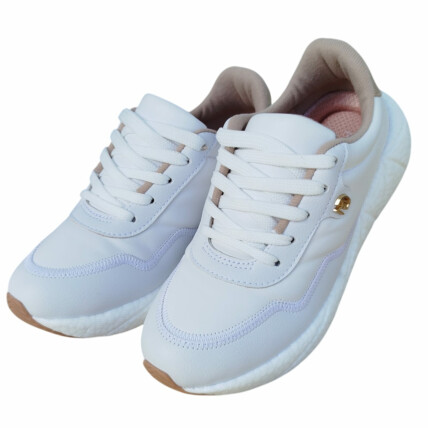 Tênis Modare Caixa C/8 (33-39) Cor-17165 Branco/Dourado 1