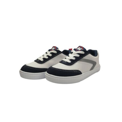 Tênis molekinho 2133.178 - 76063 Branco/Marinho/Cinza (19-26) Caixa C/12 1