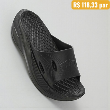 Chinielo Olympikus Pos Corre Preto - Caixa com 6 pares - Atacado 1