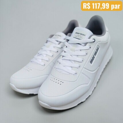 Tênis Masculino Mormaii Branco Blazer - Caixa com 6 pares - Atacado 1