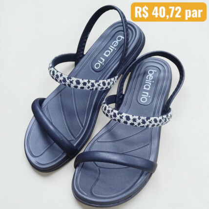 Sandália Beira Rio Preto 8507.103.98686 Caixa com 8 pares Atacado 2