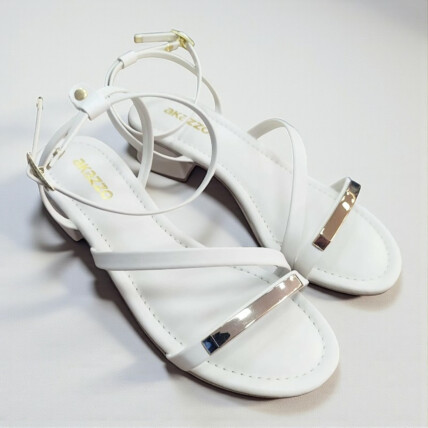 Sandália Feminina Akazzo Branco 4060YE - Caixa com 12 pares - Atacado 1