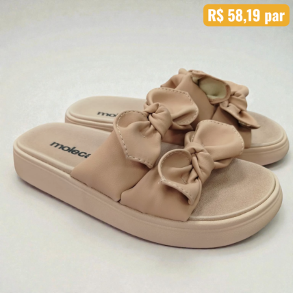 5469.149.29581.52531.1 35/39 Sandália Feminina Moleca Nude - Caixa com 6 pares - Atacado 2