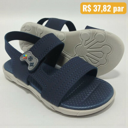 2135.662.13958.33300.1 19/26 Sandália Infantil Molekinho Marinho - Caixa com 12 pares - Atacado 1