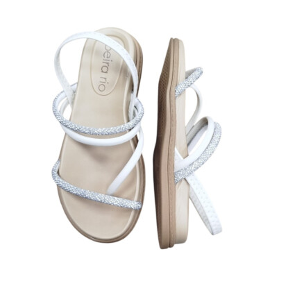 Sandália Beira Rio Caixa C/12 (34-39) 8513.100 Branco Off/ Cristal/S 90556 1