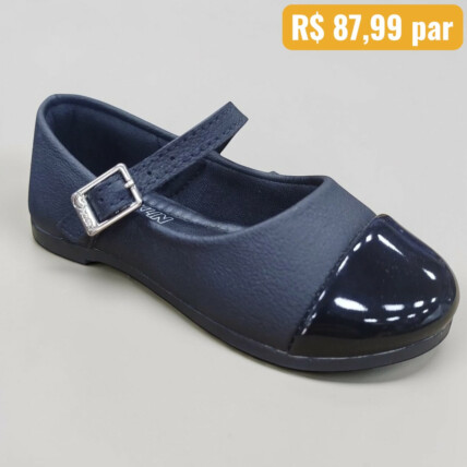 Sapatilha Feminina Infantil Klin Preto - Caixa com 12 pares - Atacado 1