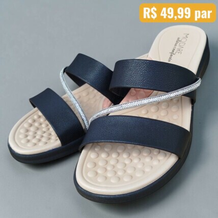 Tamanco Feminino Modare Preto Cristal - Caixa com 12 pares - Atacado 1