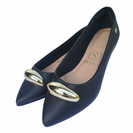 Sapatilha Santinelli Caixa C/12 (34-39) Cor-Preto/Mestico 1