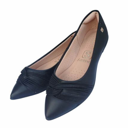 Sapatilha Santinelli Caixa C/12 (34-39) Cor-Preto/Canelado Preto/ Palmilha Rose 1