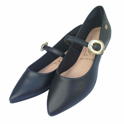 Sapatinha Santinelli Caixa C/12 (34-39) Cor-Preto/ Canelado/Preto 1