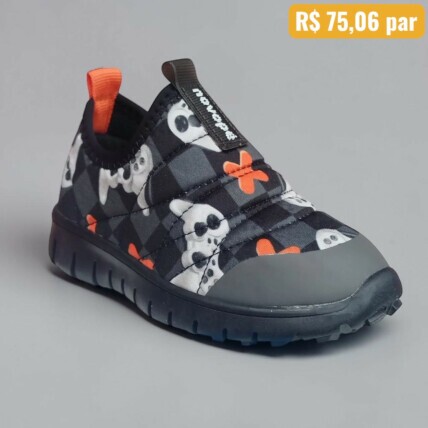 Tênis Masculino Infantil Novopé Preto - Caixa com 8 pares - Atacado 1