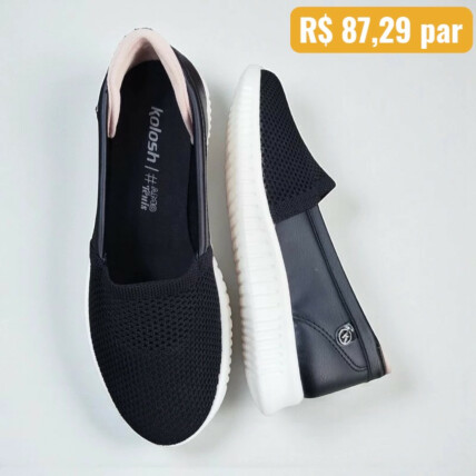 Tênis Feminino Kolosh Preto - Caixa com 6 pares -C4004 1