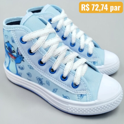 DST01WI.1 30/34 Tênis Infantil Disney Stitch Azul - Caixa com 6 pares - Atacado 3