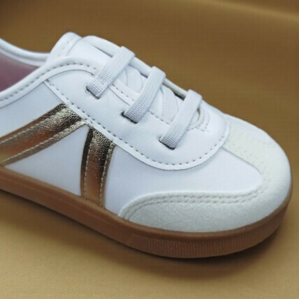 2118.592.30788.105272 20/25 Tênis Infantil Molekinha Branco/Dourado - Caixa com 8 pares - Atacado 1