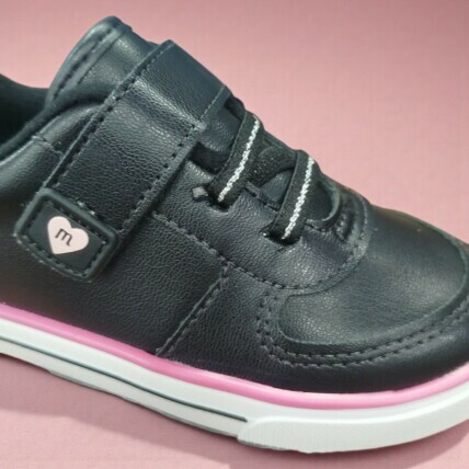 2740.203.9569.15745.1 20/25 Tênis Infantil Molekinha Preto/Branco - Caixa com 8 pares - Atacado 1