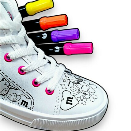 Tênis Infantil Molekinha para colorir - Caixa com 12 pares - Atacado