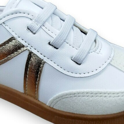 2118.592.30788.105272 20/25 Tênis Infantil Molekinha Branco/Dourado - Caixa com 8 pares - Atacado 1
