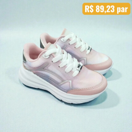 Tênis Infantil Molekinha Rosa - Caixa com 8 pares - Atacado 1