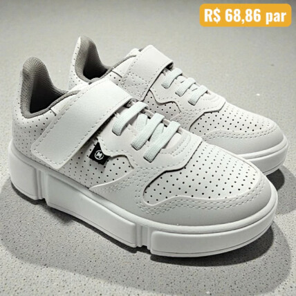 2838.117.14611.16072 27/34 Tênis Infantil Molekinho Branco - Caixa com 8 pares - Atacado 1