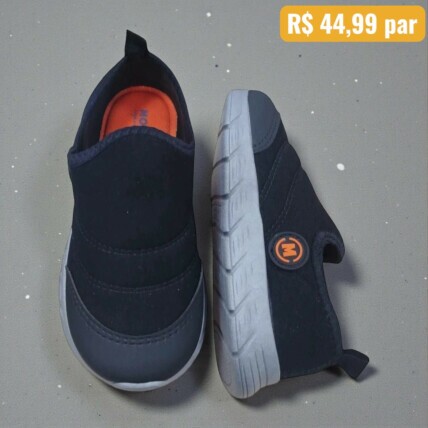 Tênis Infantil Molekinho Preto - Caixa com 8 pares - Atacado 1