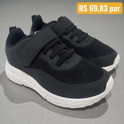 2831.240.29745.15745 27/36 Tênis Infantil Molekinho Preto - Caixa com 12 pares - Atacado 1