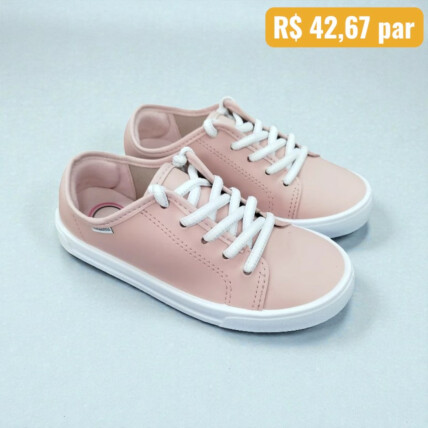 Tênis Infantil Molekinha Rosa - Caixa com 12 pares - Atacado