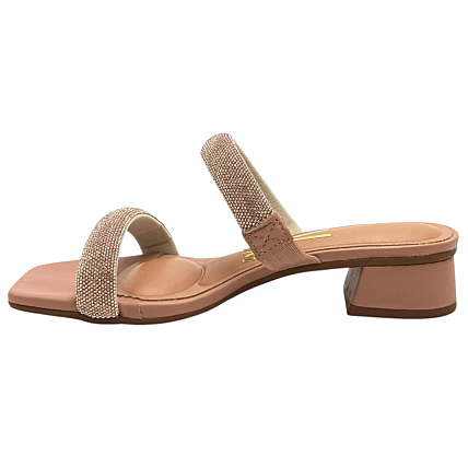 Tamanco Feminino Vizzano Nude - Caixa com 8 pares - Salto Baixo - Atacado 1