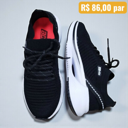 Tenis Feminino Actvitta Preto 4839.205.28819.45 Caixa com 12 pares Atacado 1
