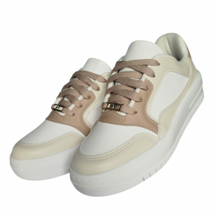 Tênis Vizzano Caixa C/8 (34-38) Cor-69606 Branco/Branco/Bege 1