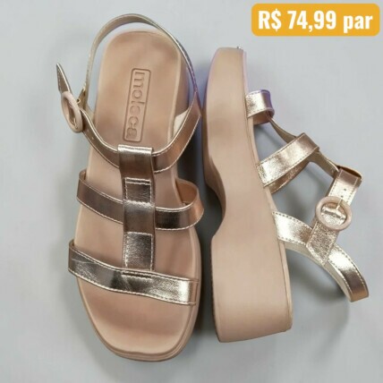 Sandalia Feminina Moleca 5503.101.14710.51 Caixa com 12 pares Atacado 1