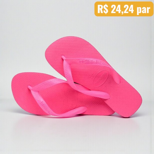 Havaianas Top Rosa - Caixa com 6 pares - Atacado 1 1