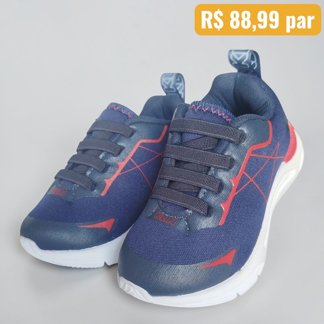 Tênis Infantil Klin Marinho - Caixa com 6 pares - Atacado 1