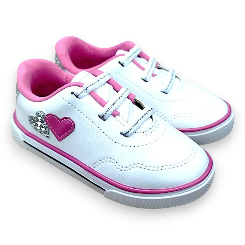 2740.201.29851.99190 17/25 Tênis Infantil Molekinha Branco/Rosa - Caixa com 12 pares - Atacado 1