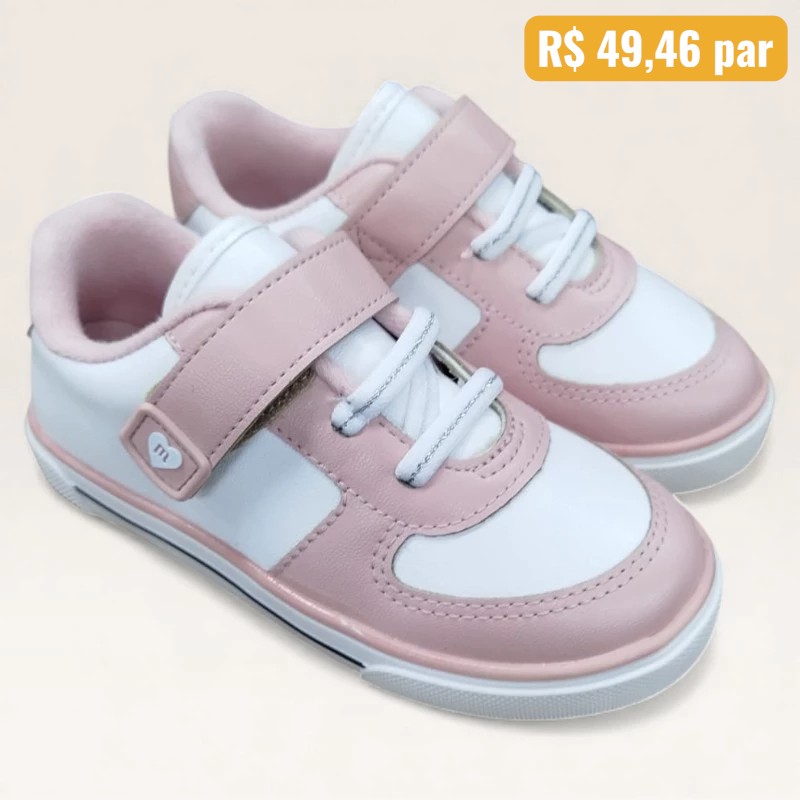 Tênis Infantil Molekinha Rosa Branco 2740.203.9569.78968 2