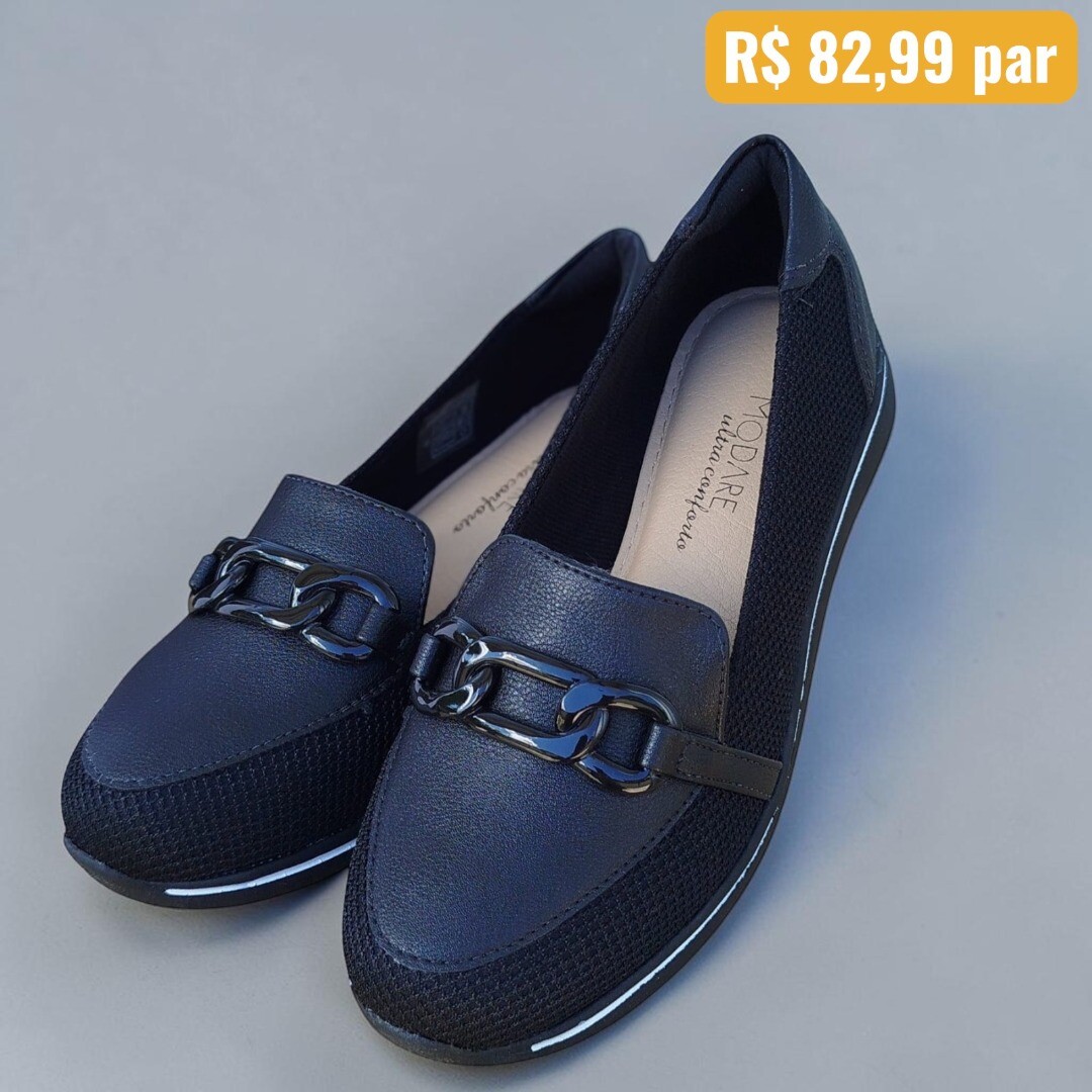 Sapato Modare Caixa C/8 (33-40) Cor-15745 Preto 1
