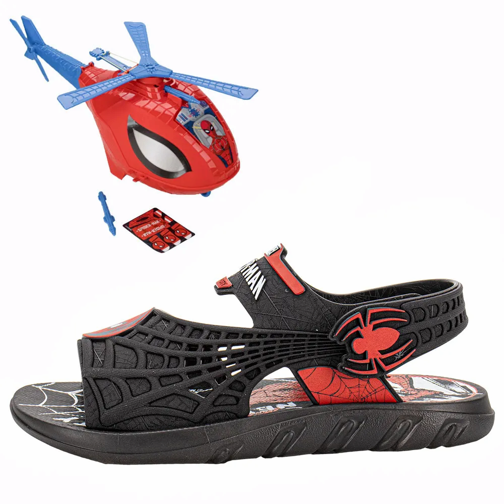 Sandália Homem Arranha sky Caixa C/6 Cor-Preto/Vermelho 3