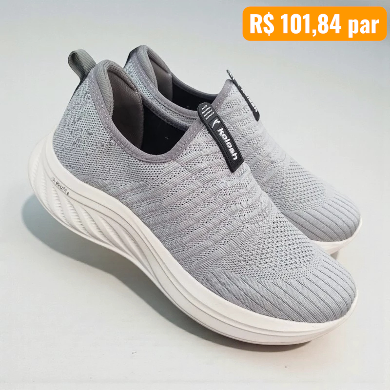 Tênis Masculino Kolosh Cinza - Caixa com 6 pares - Atacado 1