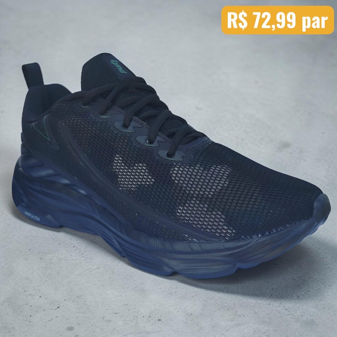 Tênis Masculino Lynd Preto Camuflado - Caixa com 12 pares - Atacado 1