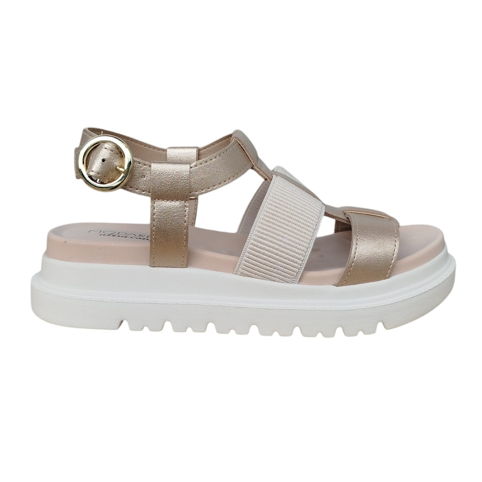 Sandália Modare Caixa C/12 (34-40) Cor-84110 Dourado/Creme 1