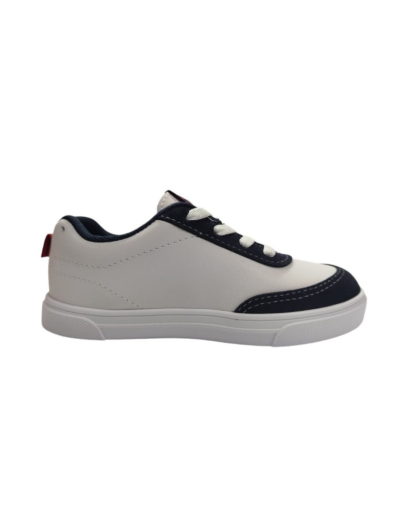 Tênis molekinho 2133.178 - 76063 Branco/Marinho/Cinza (19-26) Caixa C/12 1
