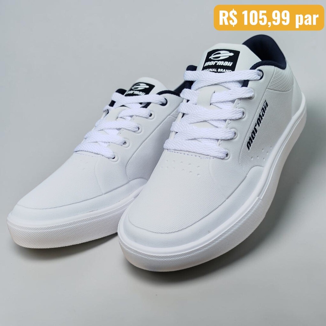 Tênis Masculino Mormaii Branco Urban one - Caixa com 6 pares - Atacado 1