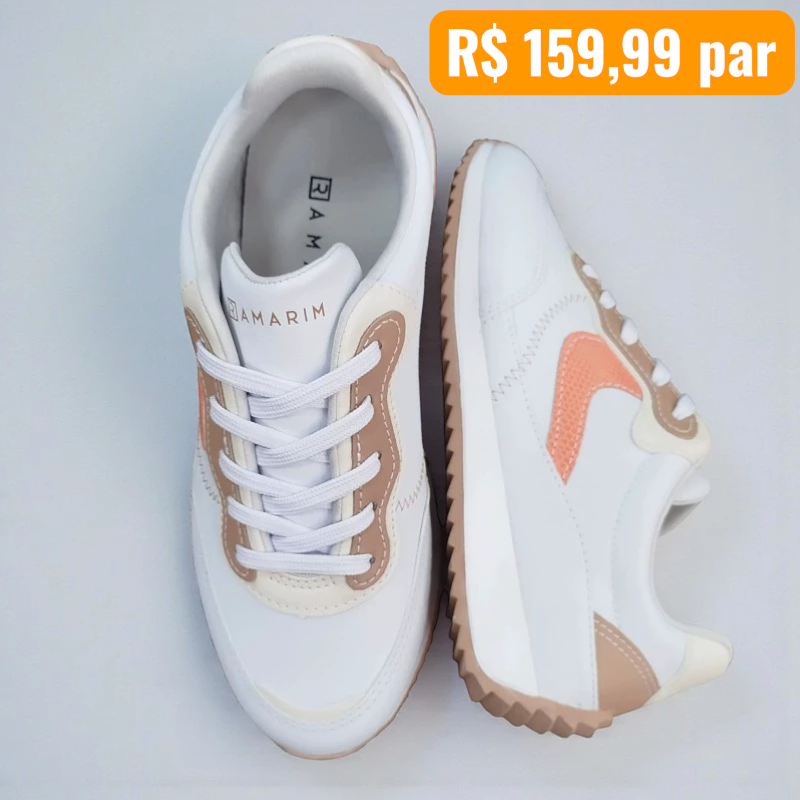 Tênis Feminino Ramarim Branco - Caixa com 9 pares - Atacado 1