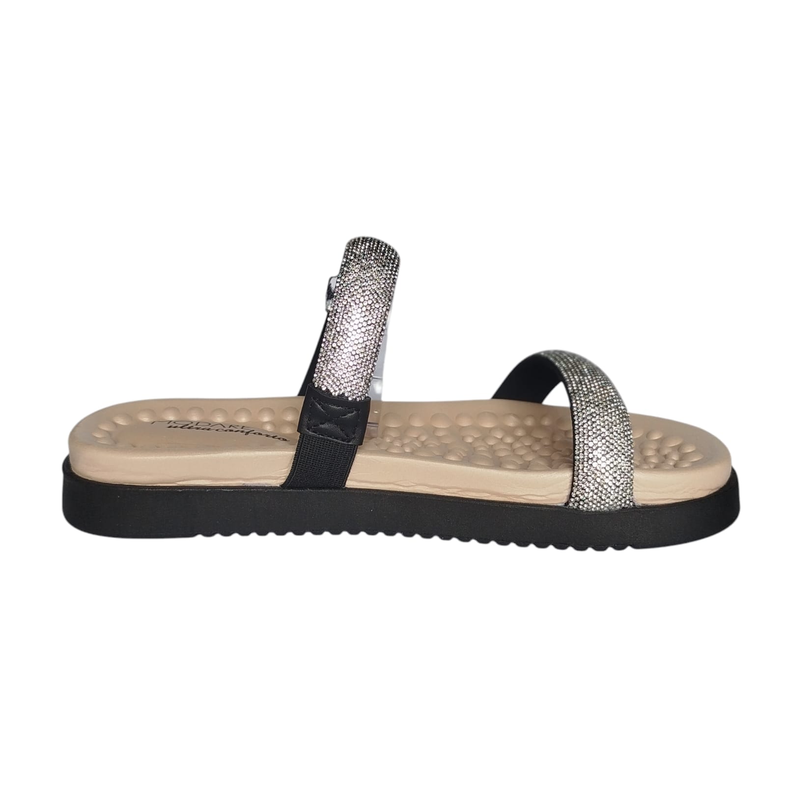 Sandalia Modare Caixa C/12 (34-39) 7178.116 Preto/ Cristal 87009 1