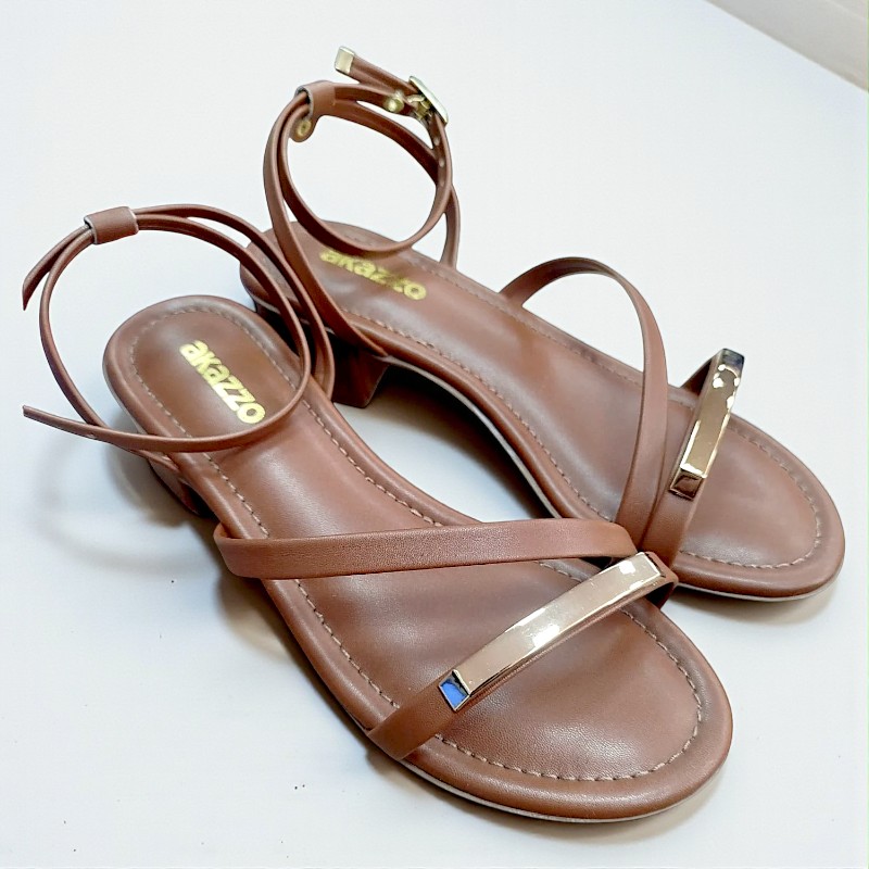 Sandália Feminina Akazzo Caqui 4060YE- Caixa com 12 pares - Atacado 3